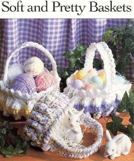 Soft and Pretty Baskets, multi strand crochet patterns  