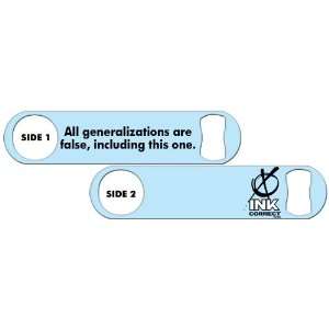   Opener All Generalizations Are False   Light Blue 