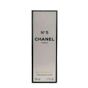  No. 5 by Chanel for Women, Eau de Toilette Spray, 1.7 