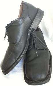 VENTURINI MENS SHOES BLACK LEATHER MADE ITALY 10 1/2 M  
