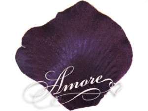 200 Wedding Silk Rose Petals Lapis Deep Purple flowers  