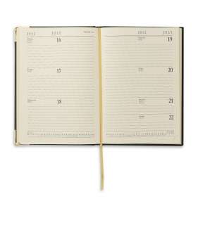 GILT EDGE PAGES HARRODS 2012 BLACK A5 DIARY NEW week to view ( 2011 