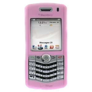 BlackBerry 8130 Pearl Smartphone Pink Flexible Soft Silicone Skin Case