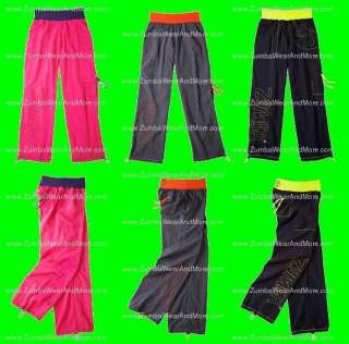 Zumba Logo Cargo Pants II NEW Ships fast In 3 colors Looks great on 