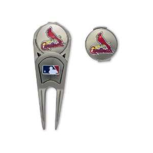 St. Louis Cardinals Ball Mark Repair Tool & Hat Clip Combo 