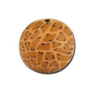    14mm Cheetah Print Round Handmade Clay Beads Arts, Crafts & Sewing