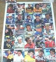 1994 UNCUT SHEET 25 NASCAR PRESS PASS CUP CHASE CARDS  