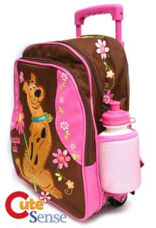 Scooby Doo School Roller Backpack Luggage Bag 10 PINK  