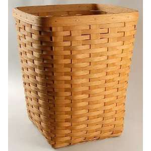 Longaberger Baskets Medium Square Waste Basket, Fine China Dinnerware 
