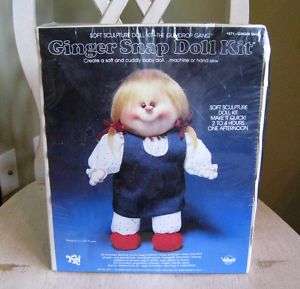 Vintage Valiant Crafts Ginger Snap Doll Making Kit NEW  