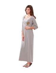 long trad nursing and maternity maxi dress