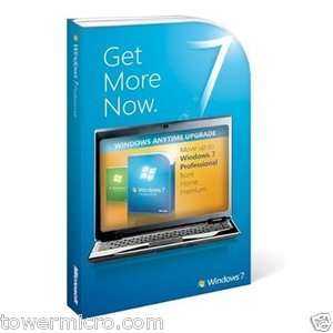NEW Microsoft Windows 7 Anytime Premium to Pro Upgrade 7KC 00040 