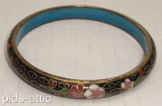 Vintage Chinese Cloisonne Enamel Bangle Old Bracelet  