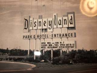 Walt Disney 1950s Disneyland OLD Sign Framed NEW  