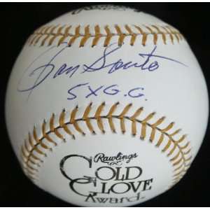 Ron Santo Autographed Ball   Gold Glove 5x Gg Jsa  Sports 