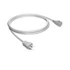   White Single Outlet Grounded 3 Prong Outdoor Power Cord   18