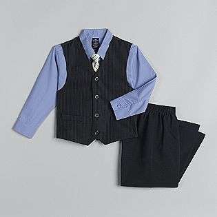 Boys 4 7 4 Piece Pinstripe Vest Set  Dockers Clothing Boys Suits 