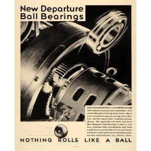   Ad New Departure MFC Ball Bearings Cars Automobile   Original Print Ad