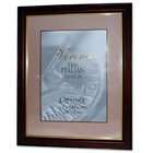 Lawrence Frames Walnut and Black Wood 11x14 Picture Frame   Gold Line