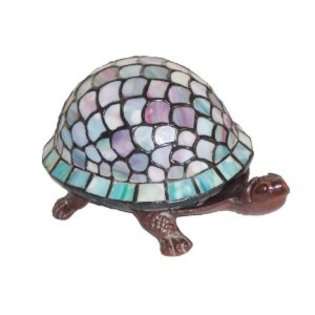 Warehouse of Tiffanys Tiffany style Turtle Accent Lamp 