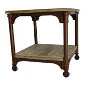 Reclaimed Rustic Console Table Natural Finish Hardwood  