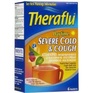 Theraflu Daytime Severe Cold & Cough Berry Menthol 6ct (Quantity of 5)