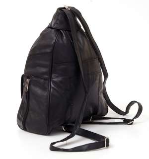 New Large Genuine Leather Backpack Purse Convertible Sling Shoulder 