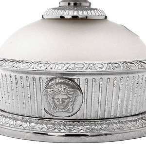   Platinum Jar Jewelry Holder New and Authentic Medusa Greek Key  
