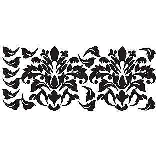 Damask (Black) Peel & Stick Wall Decals  RoomMates Tools Painting 