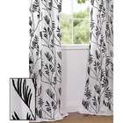OctoRose A pair of Black based Window curtain /drapes
