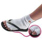 PedisaversIndividual Toes Anklet Pedicure Socks 1prWhite