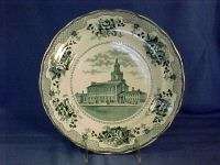 Buffalo Pottery Independence Hall Plate  