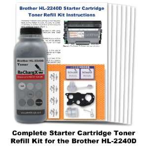  Brother HL 2240D Starter Cartridge Toner Refill Kit 