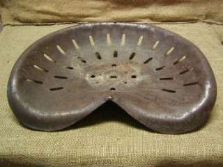 Vintage Metal Tractor Seat > Antique Old Farm Iron Tool  