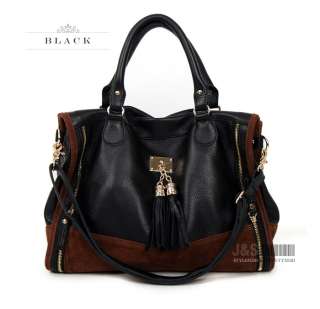   New KOREA GENUINE LEATHER Satchel Handbags Tote Shoulder Bag [B1069