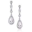 Bling Jewelry Bridal Teardrop Legacy Bequest Classic CZ Chandelier 