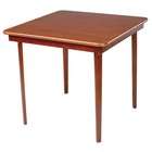 Stakmore Straight Edge Wood Folding Card Table in Cherry
