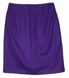 Savannah sz 8 Womens Purple Wool Skirt Career Office KF85  