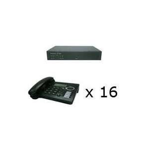  PXPR40B Premium IP PBX System Package w/ 16 x IP Phones 