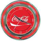  Red Coca Cola Double Ring Neon Clock
