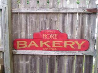 HP HOME BAKERY WOOD SIGN CUSTOMIZED COLORS  
