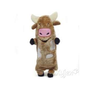  Water Bottle Buddies Cow   Plush Character Dog Toy 