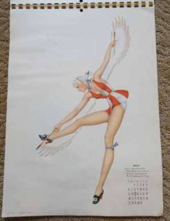 1940 Pin Up Original Calendar Varga Art  