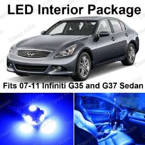Infiniti G35 or G37 Blue Interior LED Package (9 Pieces)