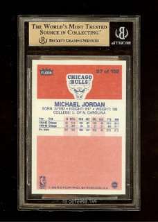 1986 87 FLEER MICHAEL JORDAN ROOKIE RC #57 BGS 9.5 X 4  