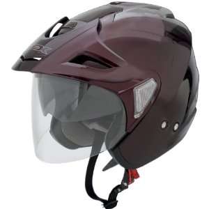 AFX Solid Adult FX 50 Cruiser Motorcycle Helmet   Wine Red 