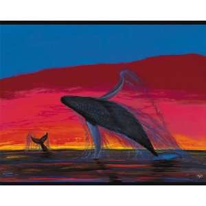  Wyland Galleries Whale Watching Fine Art Mini Print 8X10 