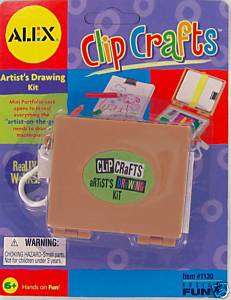 Clip Crafts ARTIST DRAWING Kit KEYCHAIN Keyring Art NEW  