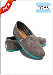   TOMS CLASSIC TEAL POP HERRINGBONE SHOES   BEST PRICE OFFER  