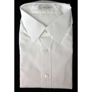 Ascot Chang NEW ASCOT CHANG Mens White Cotton Londoner Spread Collar 